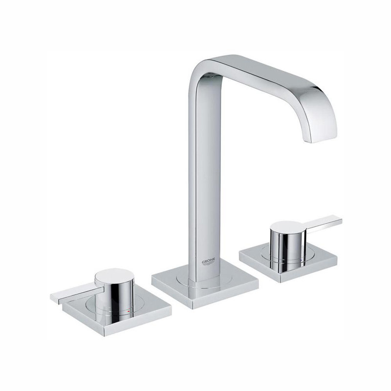 Grohe Allure Widespread Bathroom Faucet With Drain Embly Wayfair Grohe Allure Widespread Bathroom Faucet
