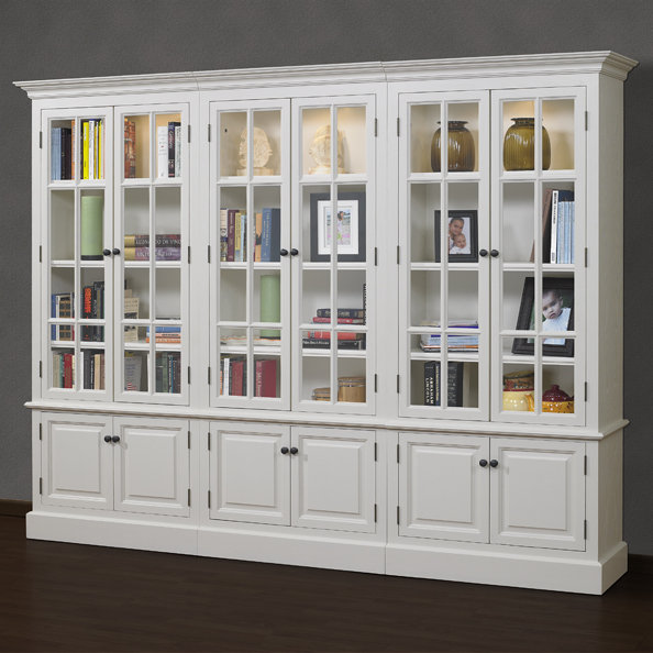 Bookcases With Doors You Ll Love Wayfair French Restoration Brighton 86 Oversized Set Bookcase