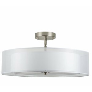 Broach 3-Light Semi-Flush Mount