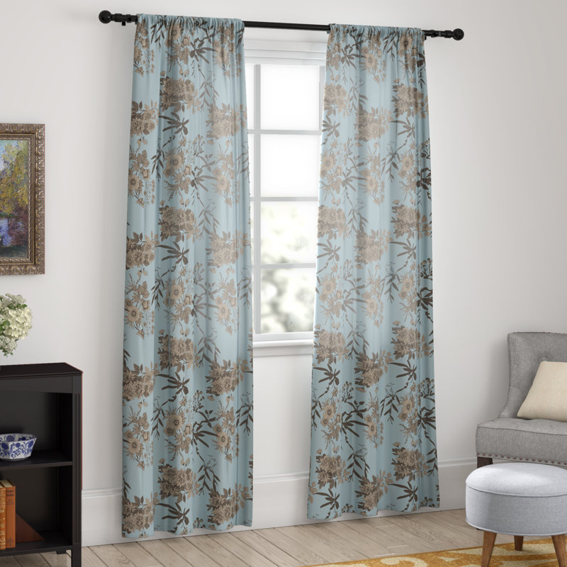 Birch Lane Heritage Chapin Floral Room Darkening Thermal Rod