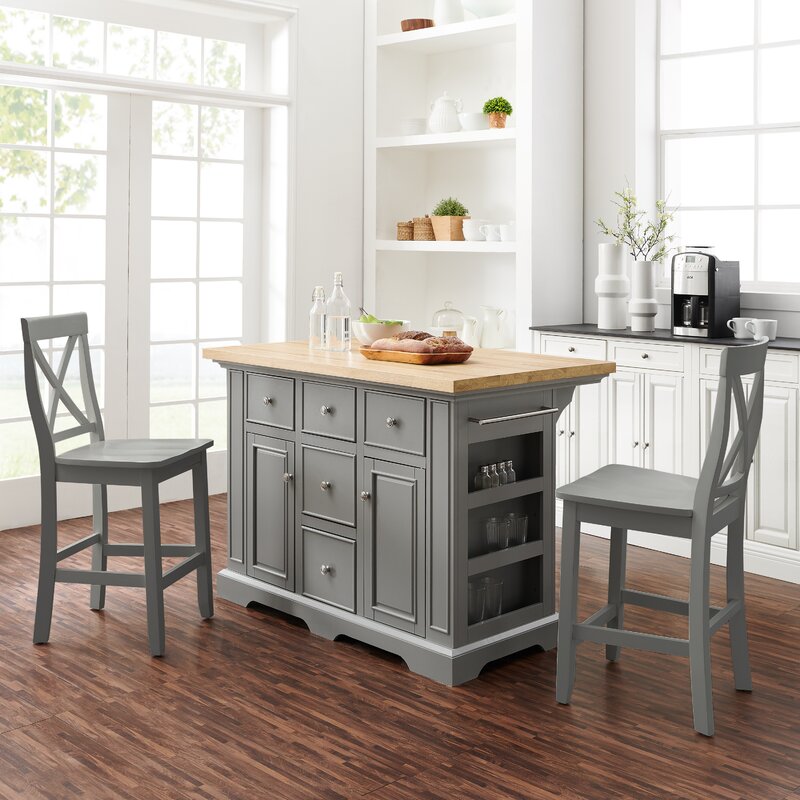 Crosley Julia Kitchen Island Set Reviews Wayfair