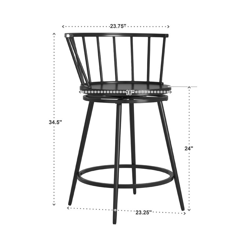 johanna swivel 24 counter stool