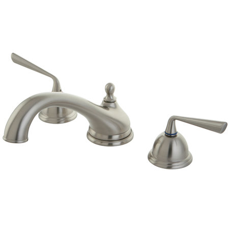 Kingston Brass Silver Sage Double Handle Deck Mounted Roman Tub Faucet Trim Wayfair