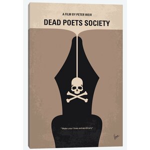 'Dead Poet's Society Minimal Movie Poster' Vintage Advertisement on Wrapped Canvas