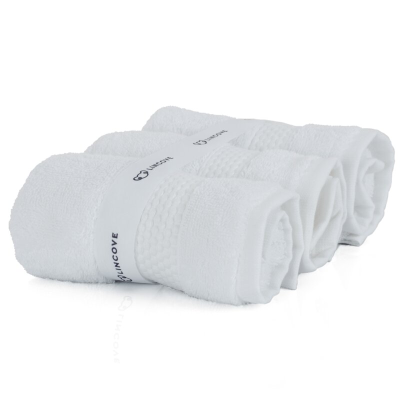 American Bedding Turkish Cotton Fingertip Towel  Color: White