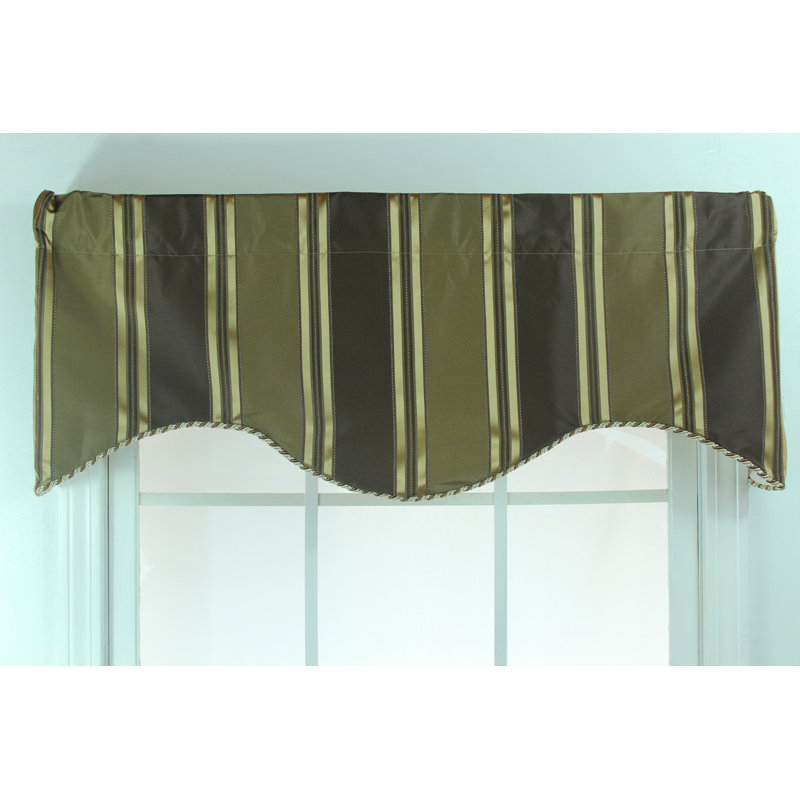Rlf Home Euro Stripe 50 Curtain Valance Reviews Wayfair