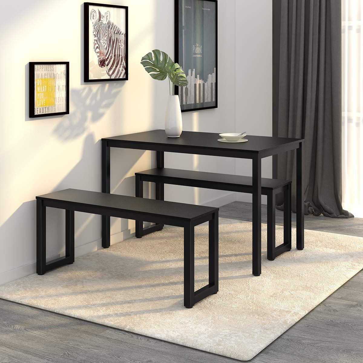 Devaise 3 Piece Breakfast Nook Dinning Set Reviews Wayfair