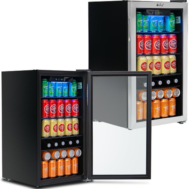 Deco Chef 118 Cans (12 oz.) Freestanding Beverage Refrigerator with Wine  Storage