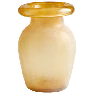 Amber Glass Vase Wayfair