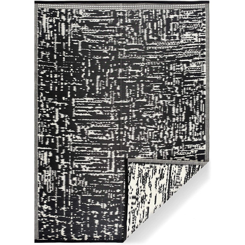 Williston Forge Kaylani Abstract Ohio Black White Indoor Outdoor