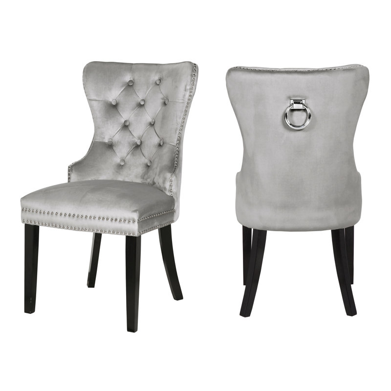 House of Hampton Kamryn Tufted Velvet Upholstered Wingback ...