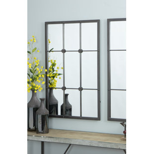 Multi Pane Mirror Wayfair Kristofer Window Pane Wall Mirror