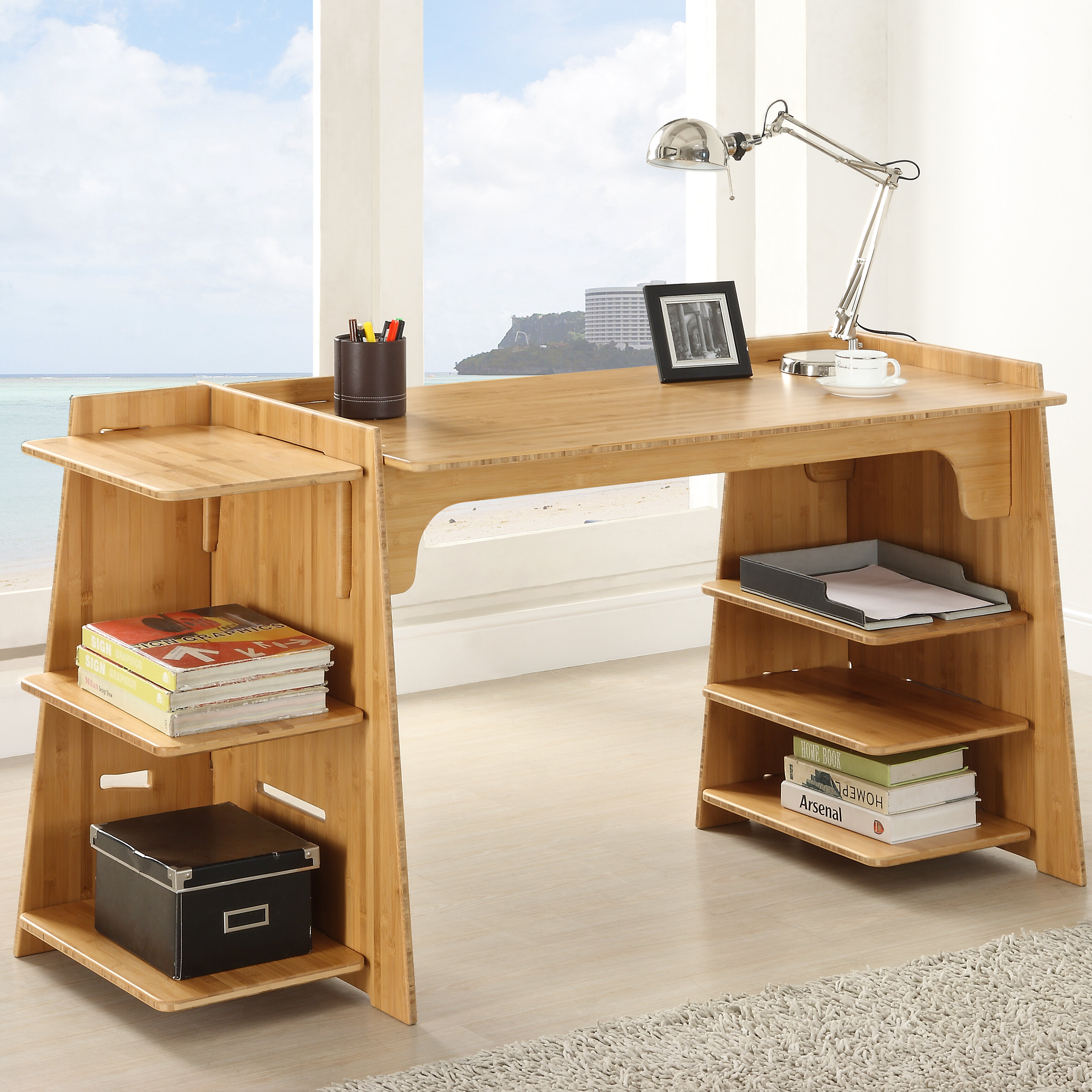 Legare Furniture Sustainable Bamboo Desk Reviews Wayfair