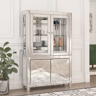 Go to store & view more images Adriana Lighted Curio Cabinet by Willa Arlo Interiors