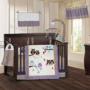 dusty purple crib bedding