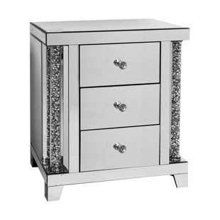 Go to store & view more images EmeraldCove 3 Drawer Nightstand by Rosdorf Park