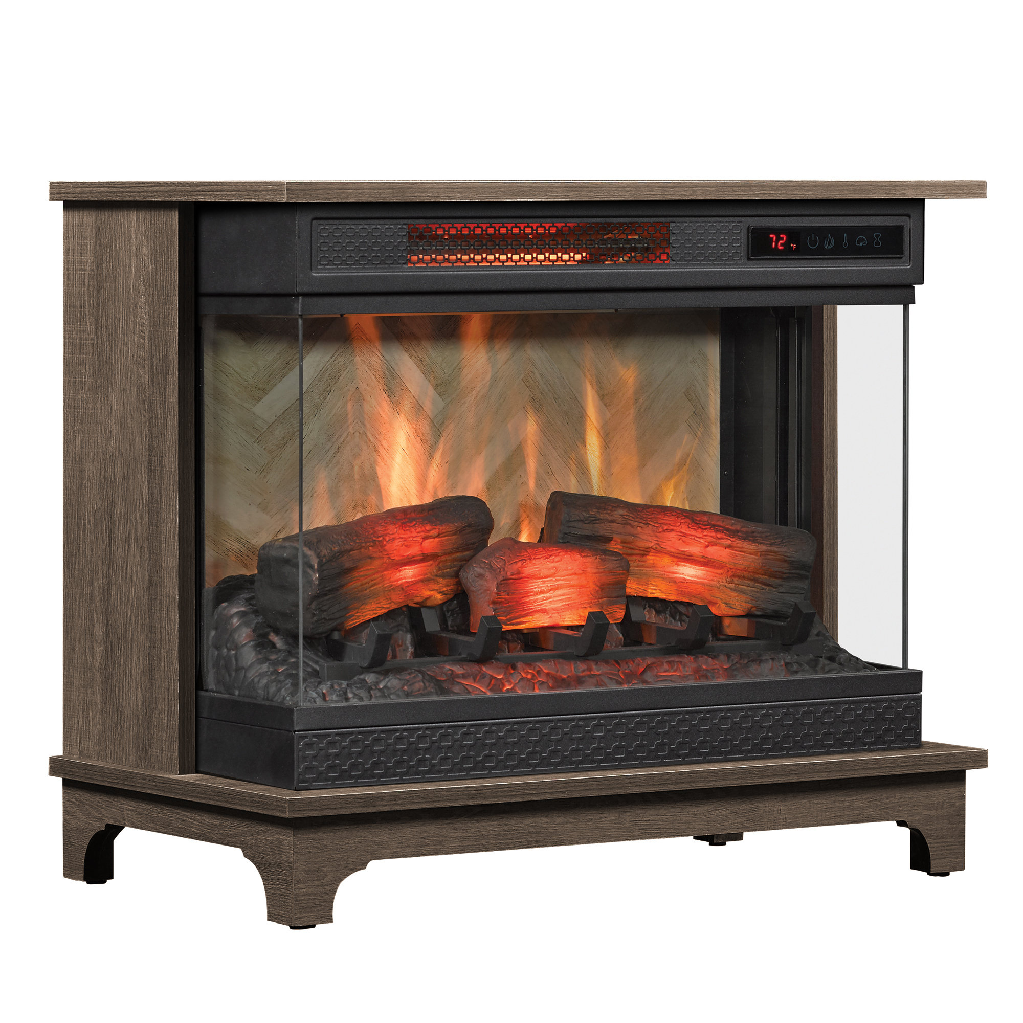 Red Barrel Studio® Duraflame® 24” PanoGlow™ Electric Fireplace