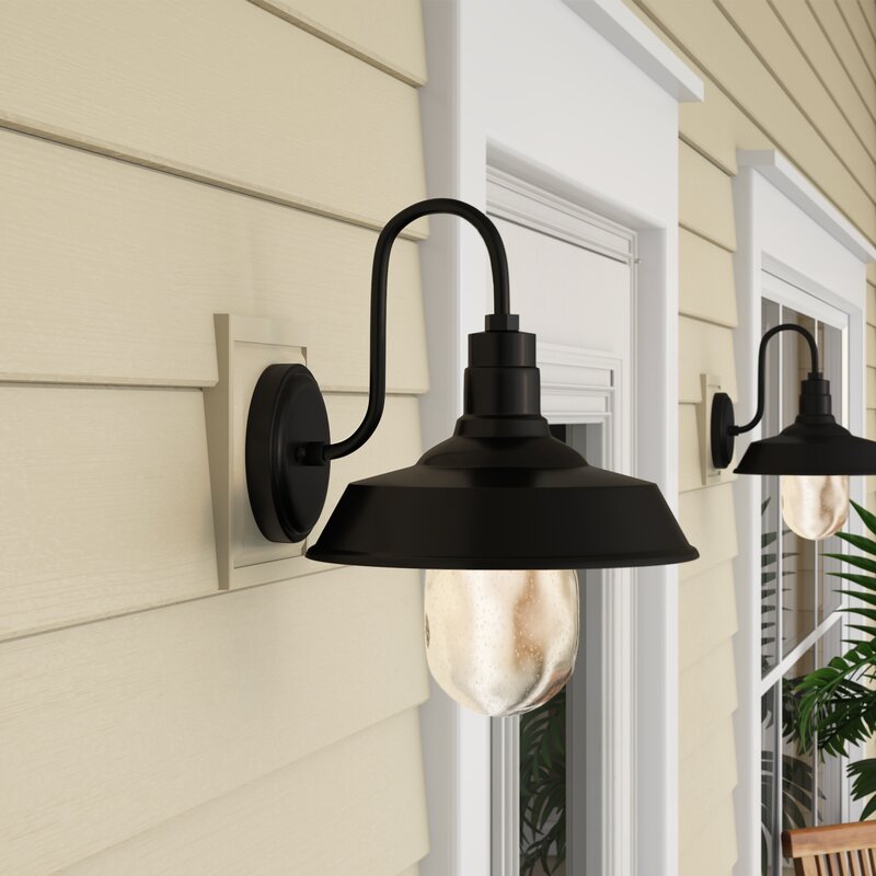 Longshore Tides Burney 1 Light Led Outdoor Barn Light Reviews