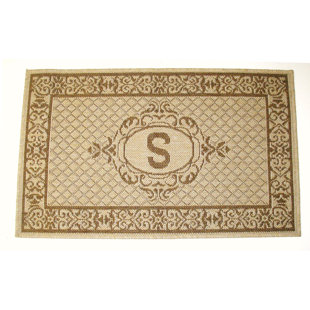 Monogrammed Rug Wayfair Lexington Monogram Indoor Outdoor Area Rug