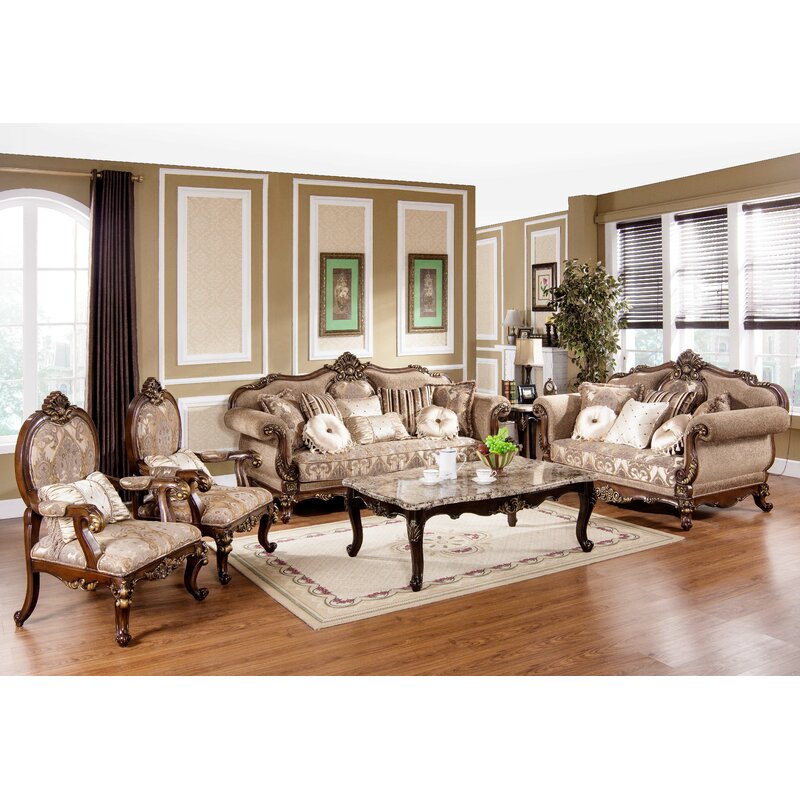 Astoria Grand Encinas 3 Piece Living Room Set & Reviews | Wayfair