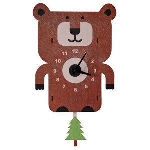 Bear Pendulum Wall Clock