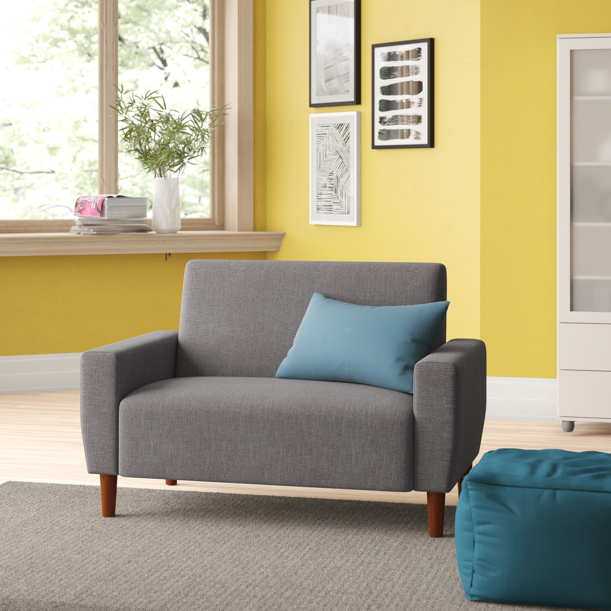 wayfair loveseat with ottoman