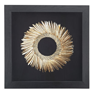Black And Gold Wall Decor Wayfair Shadow Box Black And Goldwall Décor
