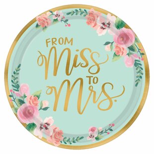 bridal shower paper plates