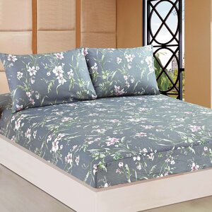 Cherry Blossom 100% Cotton Fitted Sheet Set