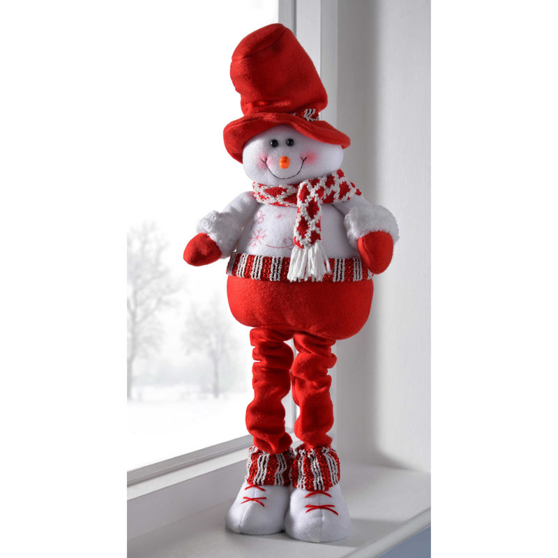 The Seasonal Aisle Free Standing Christmas Snowman Decoration With Extendable Legs Wayfair Co Uk