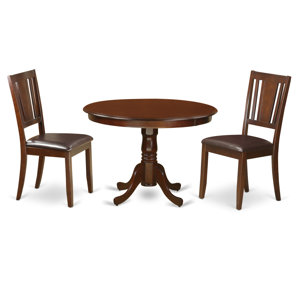 Hartland 3 Piece Dining Set by Wooden Importers