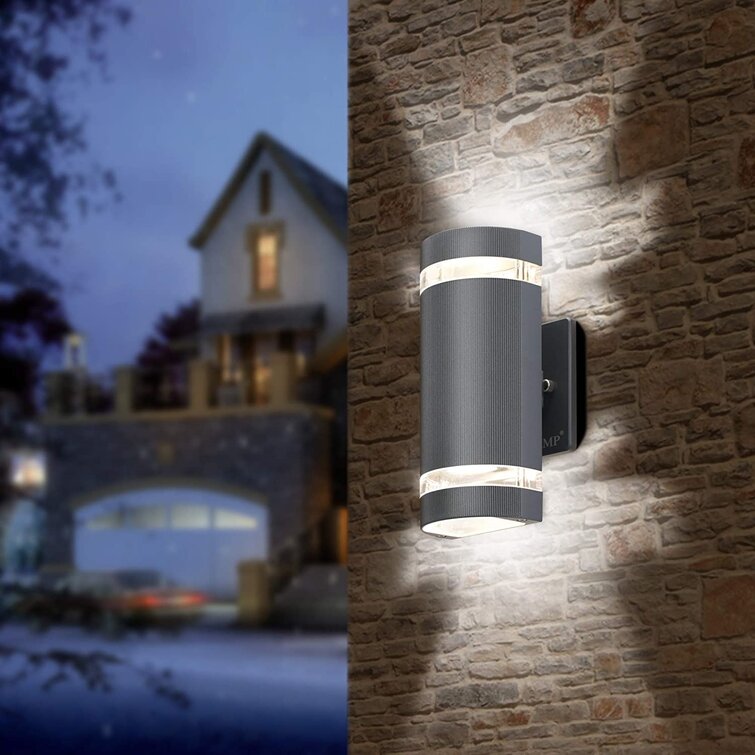 LMP LED Square Up and Down Lights Outdoor Wall Light，Body in Aluminum Waterproof Outdoor Wall Lamps，3000k 5W with Certificate ETL 1 Pack