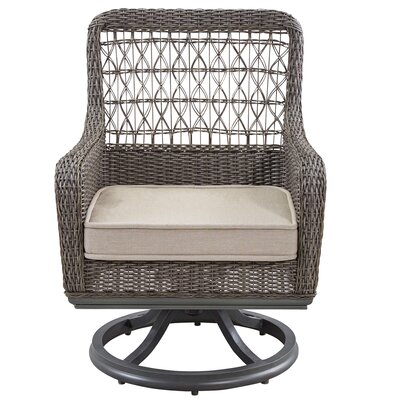 Paula Deen Home Dogwood Swivel Patio Dining Chair With Cushion Set