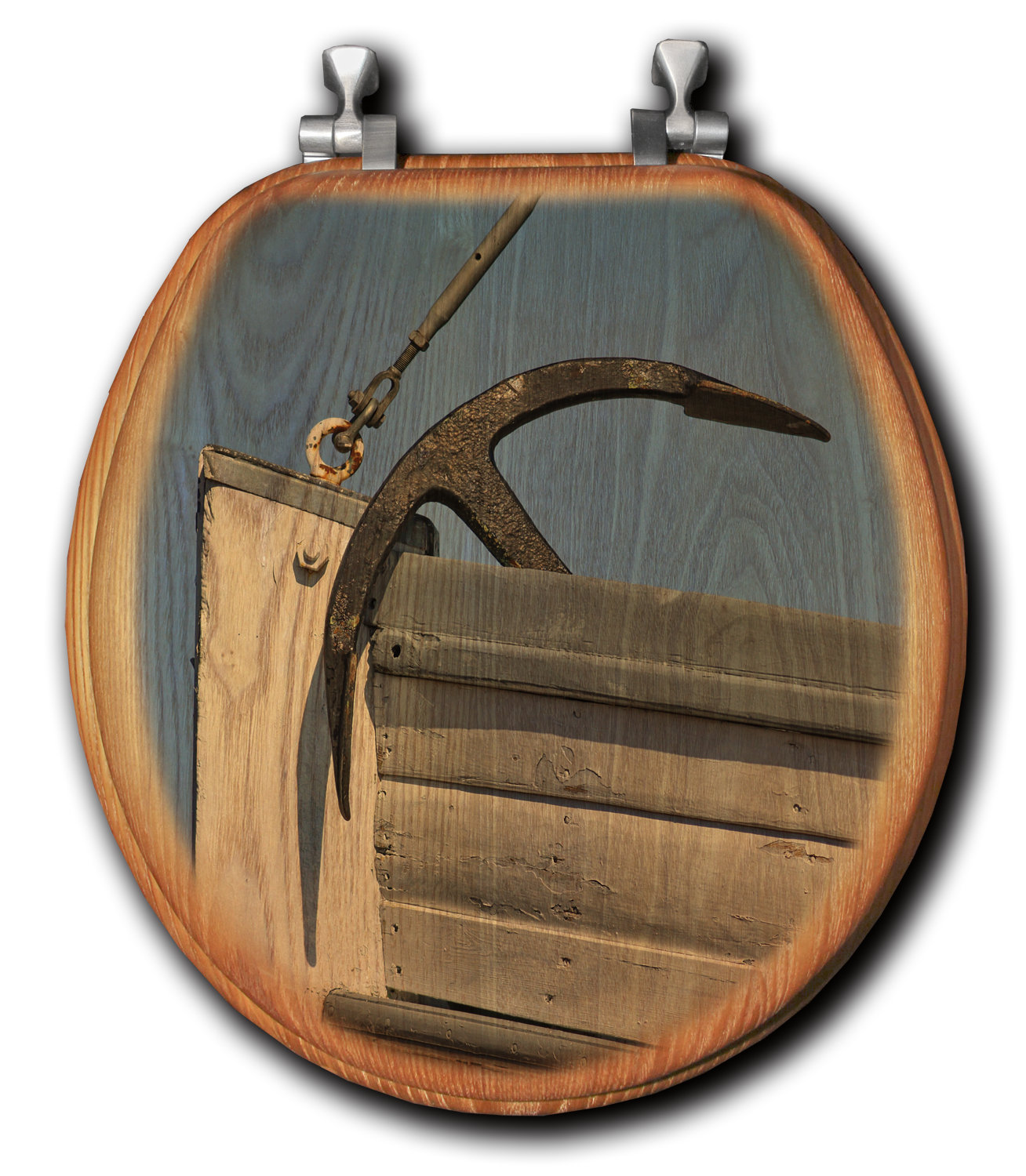 House & Homebody Co. Anchors Away Oak Round Toilet Seat Wayfair