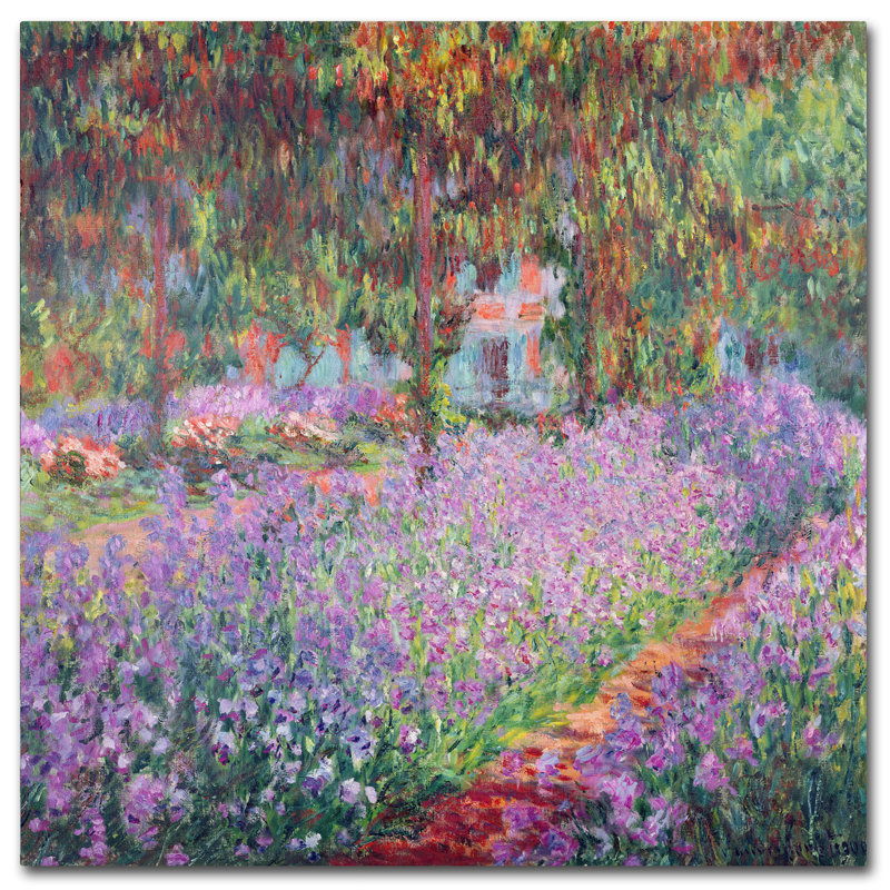 Vault W Artwork The Artist S Garden At Giverny By Claude Monet