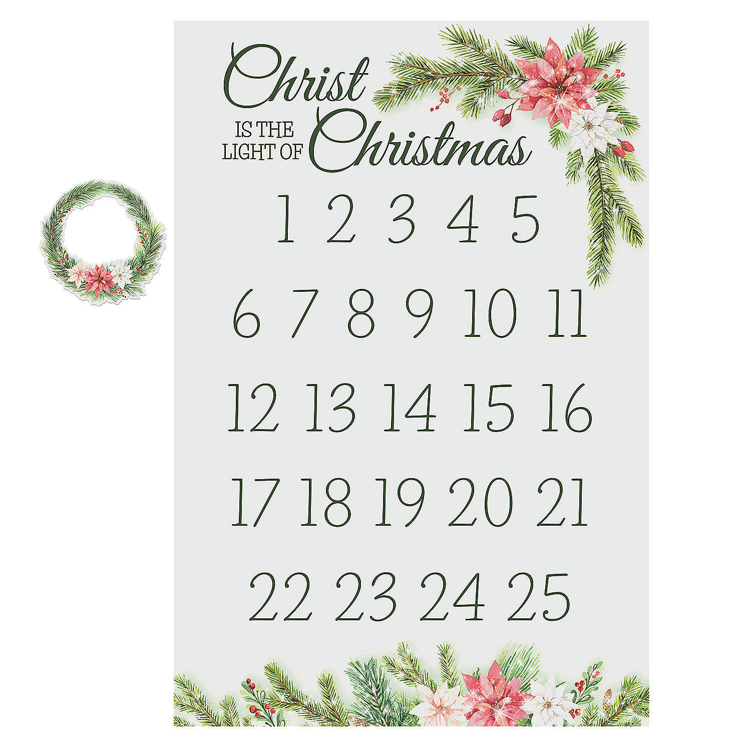 The Holiday Aisle® Countdown to Christmas Calendar Decal | Wayfair