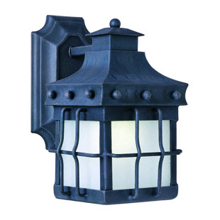 Go to store & view more images Harbiye 1-Light Outdoor Wall Lantern by Loon Peak