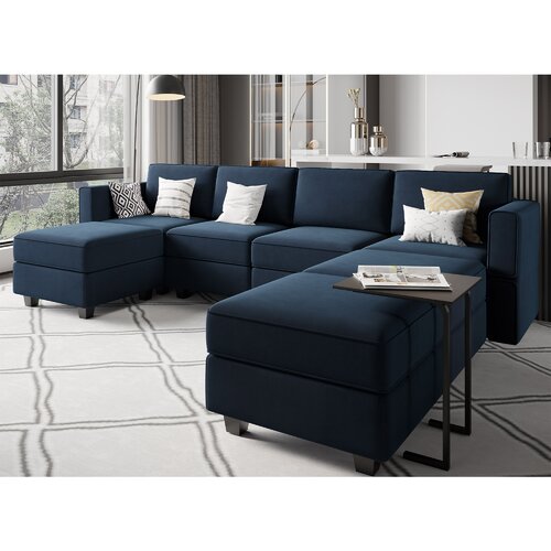 Latitude Run® Teangela 116.6'' Upholstered Sofa & Reviews | Wayfair