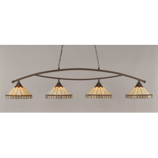 Go to store & view more images Loon Peak Essonnes 4-Light Bronze Billiard Light