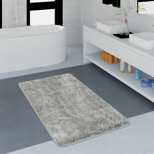 large grey bath mat