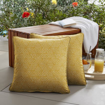 canary yellow pillows