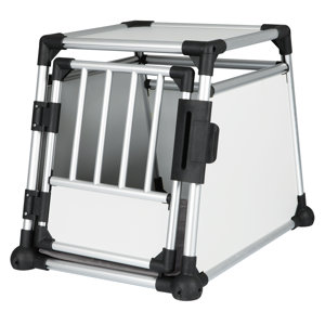 Scratch-Resistant Metallic Pet Crate
