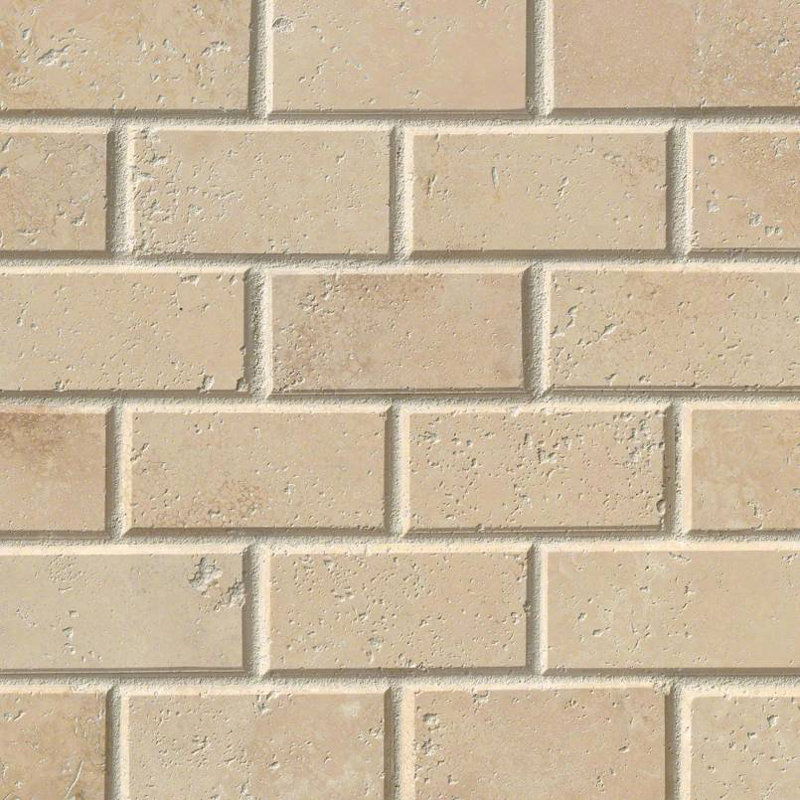 Msi Durango Honed And Beveled 2 X 4 Travertine Mosaic Tile In Msi Durango Honed And Beveled 2 X 4 Travertine Mosaic Tile In Beige Wayfair