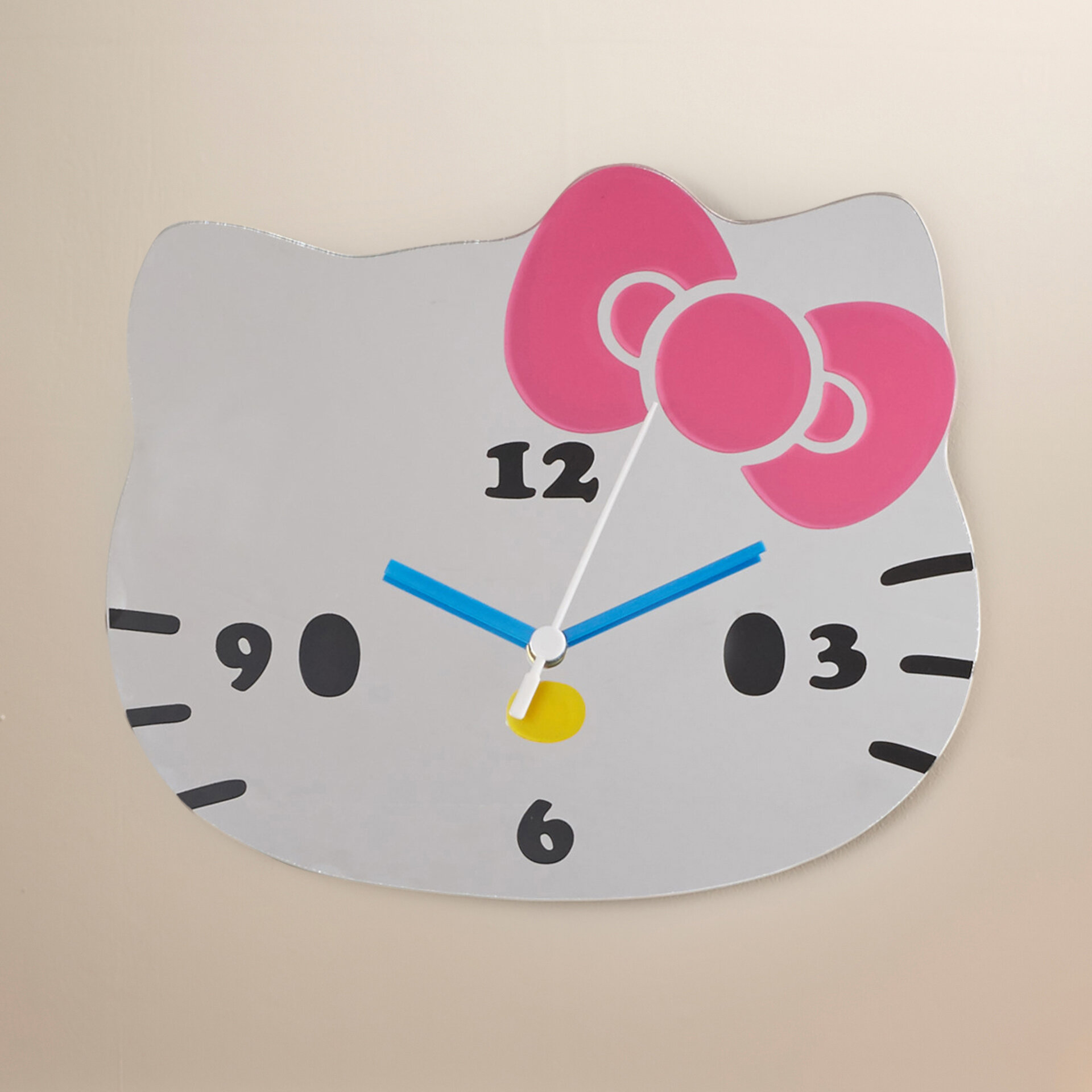 Ashton Sutton Hello Kitty Mirror Wall Clock Wayfair