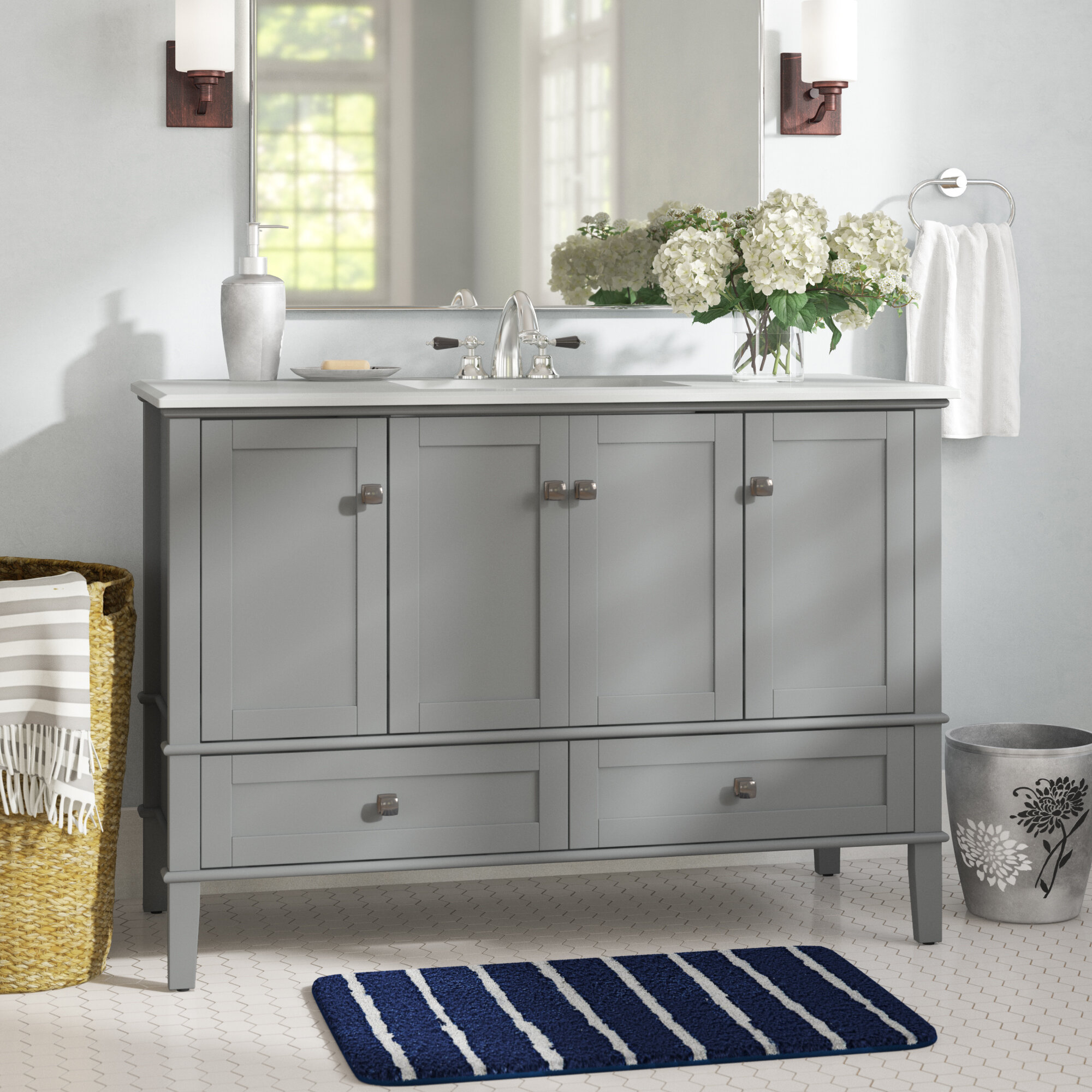 Winston Porter Grassmere 49 Single Bathroom Vanity Set Reviews