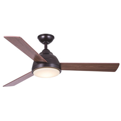 Wrought Studio 52 Celentano 3 Blade Led Ceiling Fan With Remote