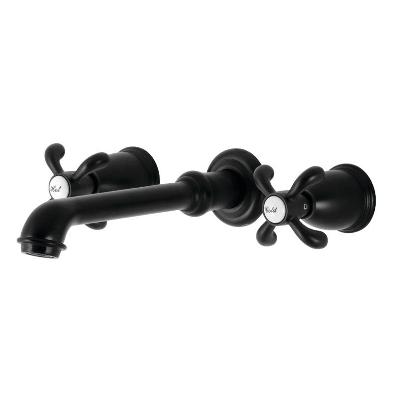 Kingston Brass French Country Double Handle Wall Mounted Tub Spout Wayfair