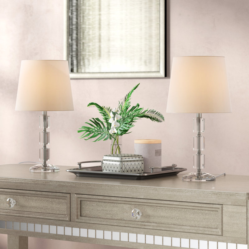 wayfair glass table lamps