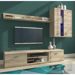 3-tlg. Wohnwand Life 2 für TVs bis zu 63'&..