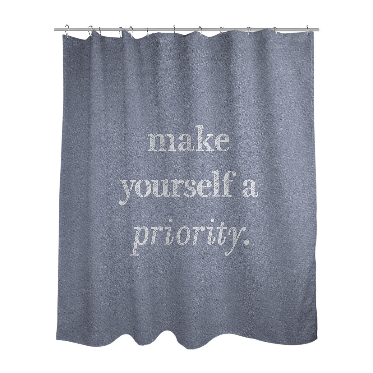 East Urban Home Handwritten Self Love Quote Shower Curtain Set Wayfair